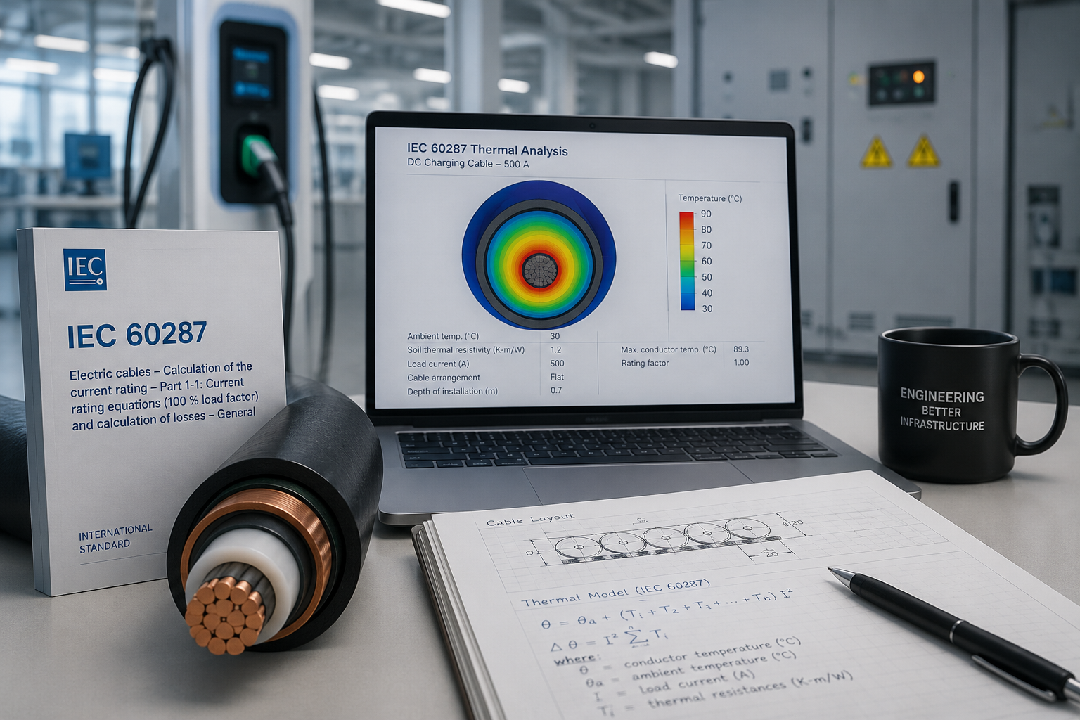 IEC 60287 cable thermal analysis