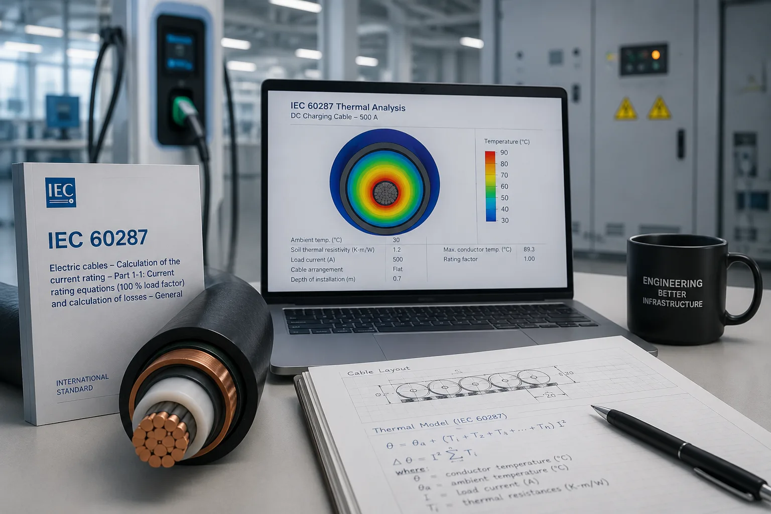 IEC 60287 cable thermal analysis